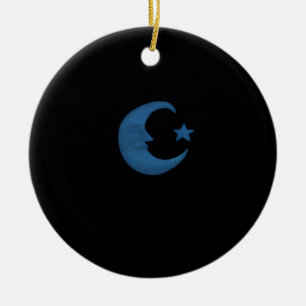 Moon Whimsigoth Ceramic Ornament