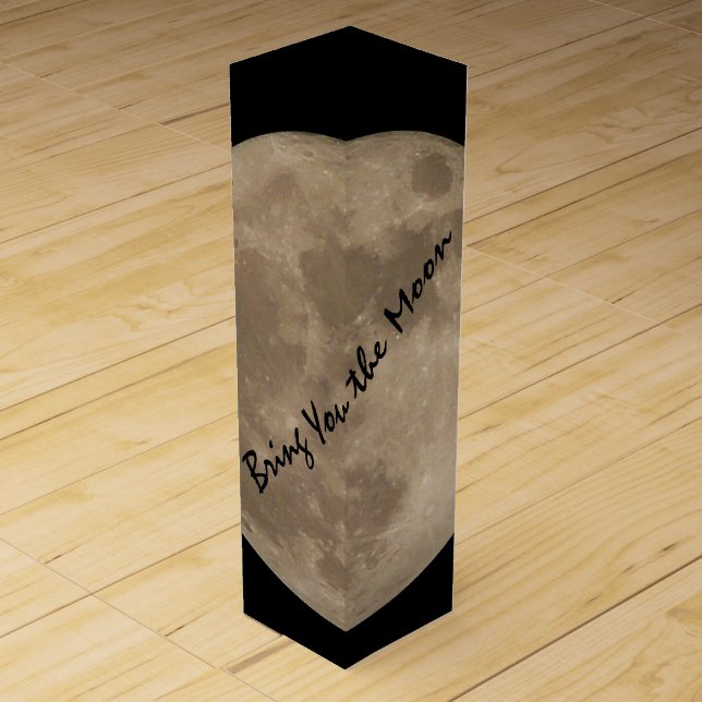 Moon Wine Box Personalized Full Moon Wine Gift Box (Front)