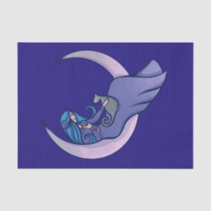Moon Witch MoonChild Pagan Wicca Art Tissue Paper