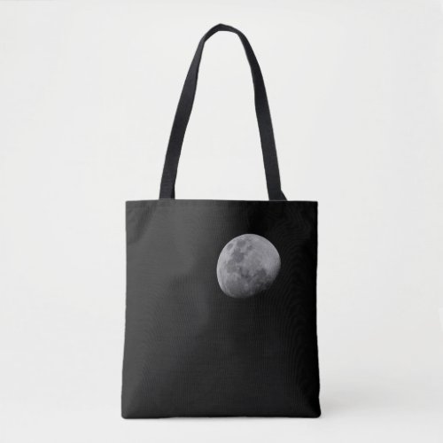 Moon with Black Sky  Zambia South Luangwa Tote Bag