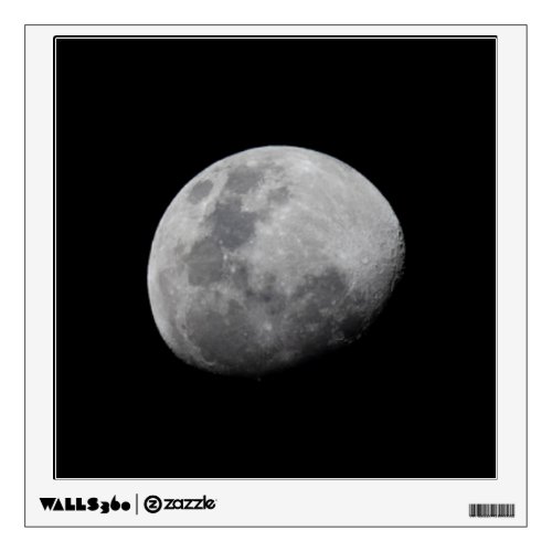 Moon with Black Sky  Zambia South Luangwa Wall Decal