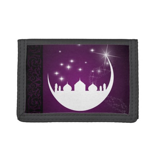 Moon with Mosque Silhouette _ Wallet