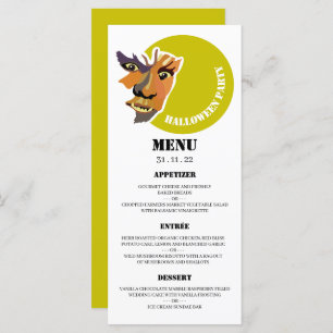 Moon Wolf, Halloween Party Menu