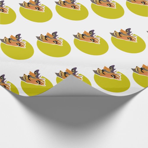 Moon Wolf Halloween Party Wrapping Paper