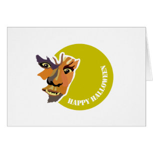 Moon Wolf, Happy Halloween Cards