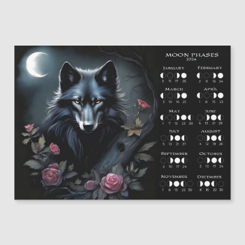 Moon Wolf magnetic card 