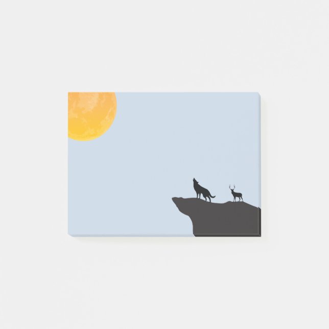 Moon Wolf  Post-it Notes (Front)