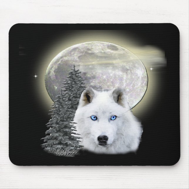 moon wolf t-shirts and more mouse pad (Front)