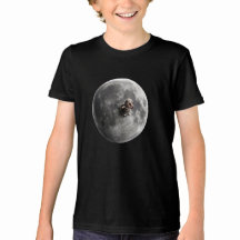 Moon Worm Surreal Full Moon Space Art