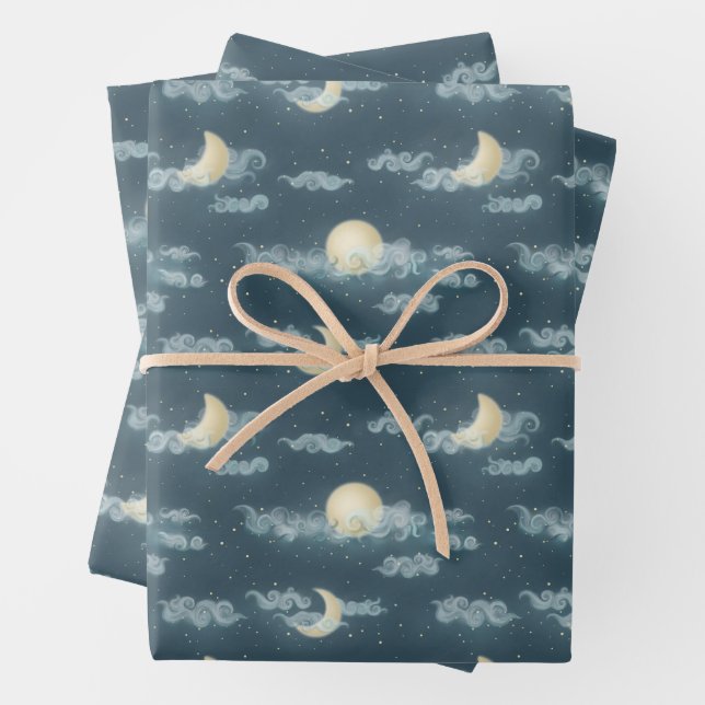 Moon Wrapping Paper Sheets (In situ)
