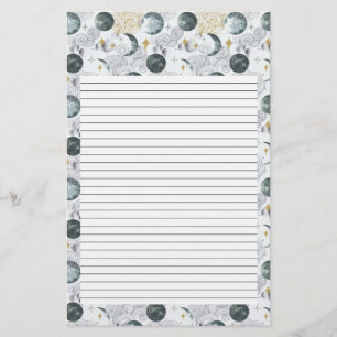 Moon Writing Paper Mystical Stationery