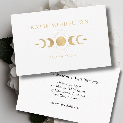 Moon Yoga Reiki Wellness Business Card