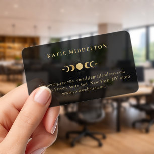 Moon Yoga Reiki Wellness Business Card Clear Business Cards