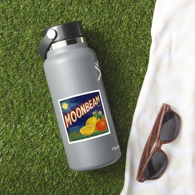 Moonbeam Brand | Vintage Citrus Label (HydroFlask Insitu)