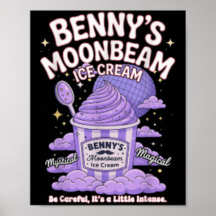 Moonbeam Ice Cream Desert Scoop Psicle  Poster