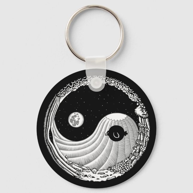 Moonbird Yang Keychain (Front)