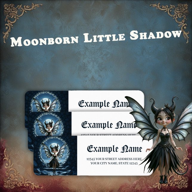 Moonborn Little Shadow, the Cute Gothic Fairy  Label (Creator Uploaded)