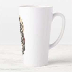 Moonbound Guardian She of the Wolf Moon Lunar Wolf Latte Mug