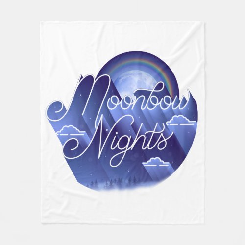 Moonbow Nights Fleece Blanket medium