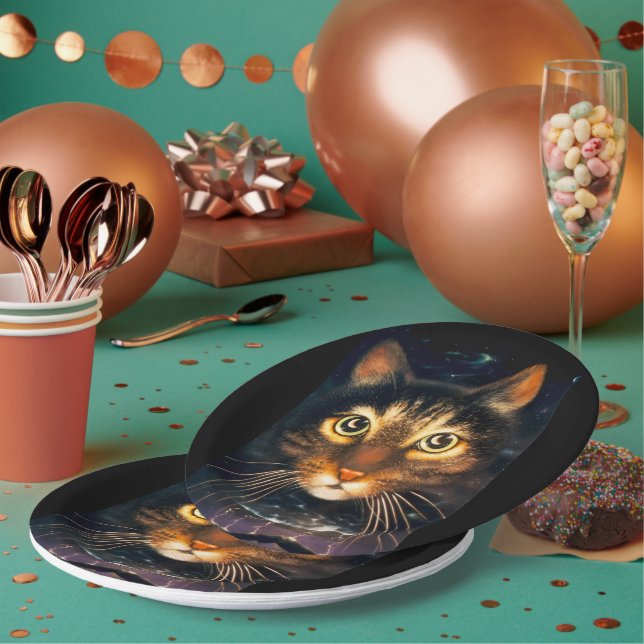 MoonCat Paper Plates (Multi)