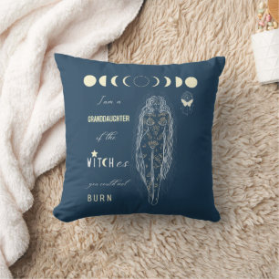 Moonchild Ancestral Witch Throw Pillow