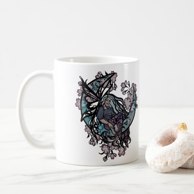 MoonChild Fairy Fairies Moon Child goddess moon    Coffee Mug (With Donut)
