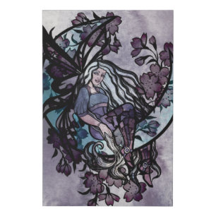 MoonChild Fairy Fairies Moon Child goddess moon Faux Canvas Print