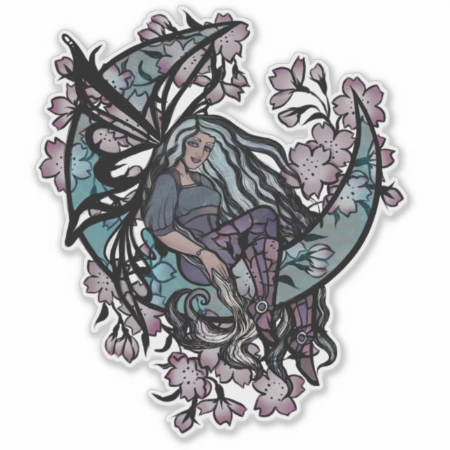 MoonChild Fairy Fairies Moon Child goddess moon    Sticker (Front)