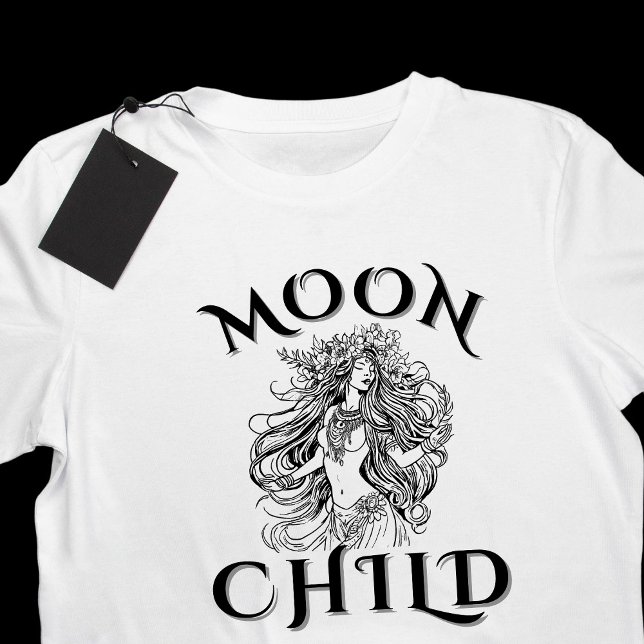 MoonChild Floral Crown Divine Feminine  T-Shirt (Creator Uploaded)