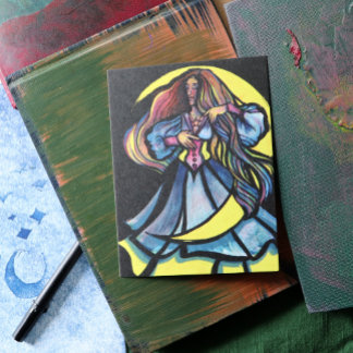 MoonChild Goddess Art Moon Goddesses Moon Child  Postcard