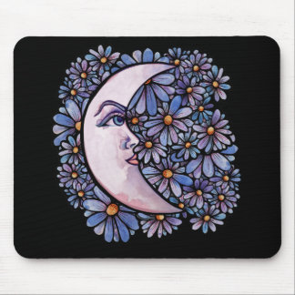 MoonChild Moon Goddess Art Moon Child Purple Mouse Pad