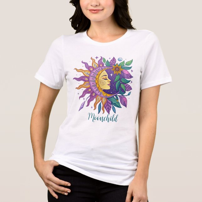 Moonchild White Tri-Blend Shirt (Front)