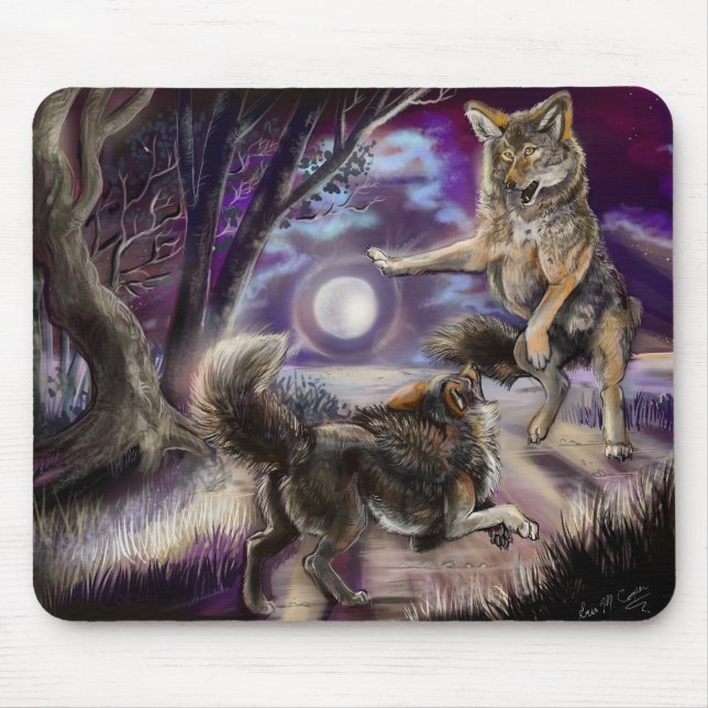Moondancer Coyotes Mouse Pad (Front)