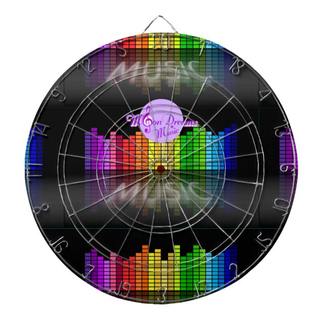 MoonDreams Music Equalizer Metal Cage Dartboard (Front)