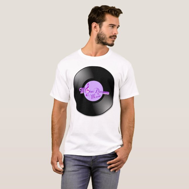 MoonDreams Music Logo Record T-Shirt (Front Full)