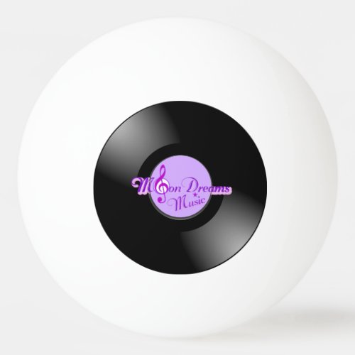 MoonDreams Music Record Ping Pong Ball