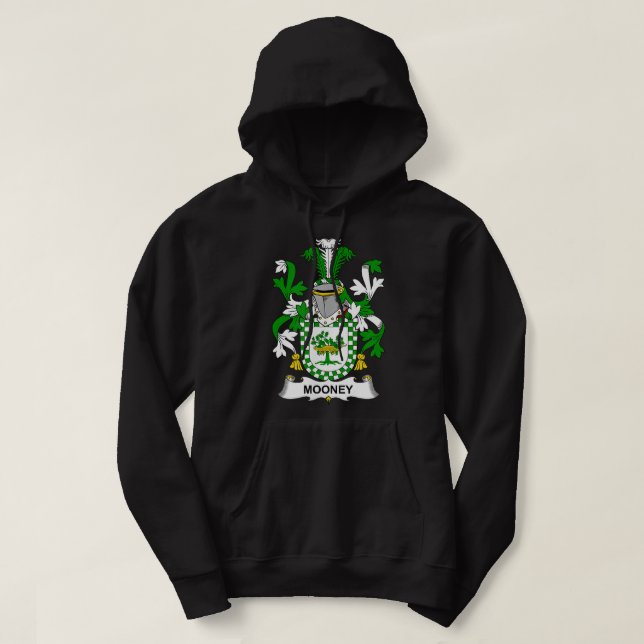 Mooney Coat of Arms Family Crest  Hoodie (Design Front)