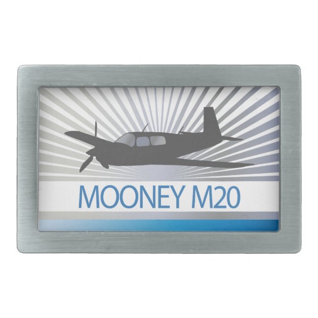 Mooney M20 Aircraft Belt Buckle (Front)