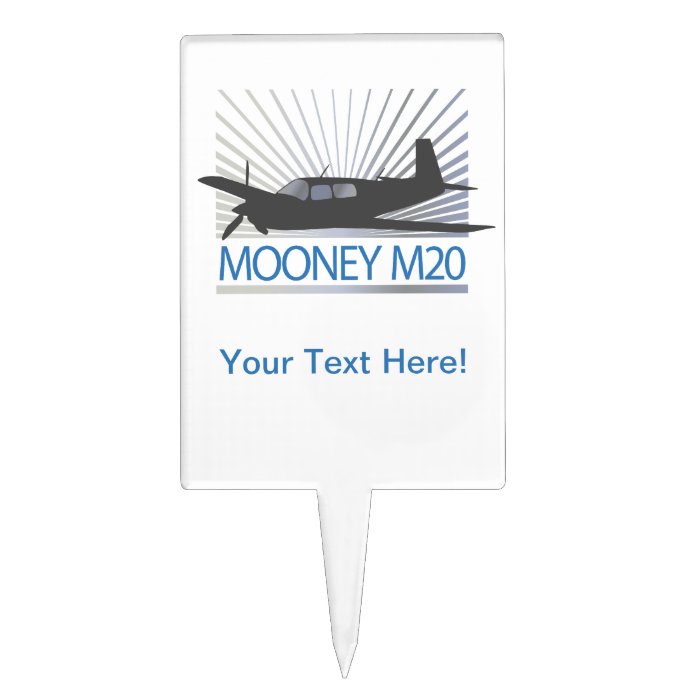 Mooney M20 Aircraft Cake Toppers