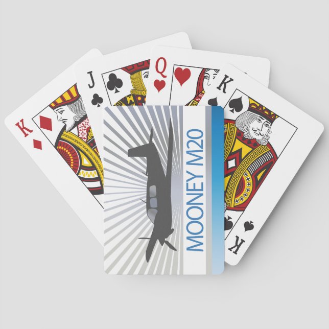Mooney M20 Aircraft Poker Cards (Back)