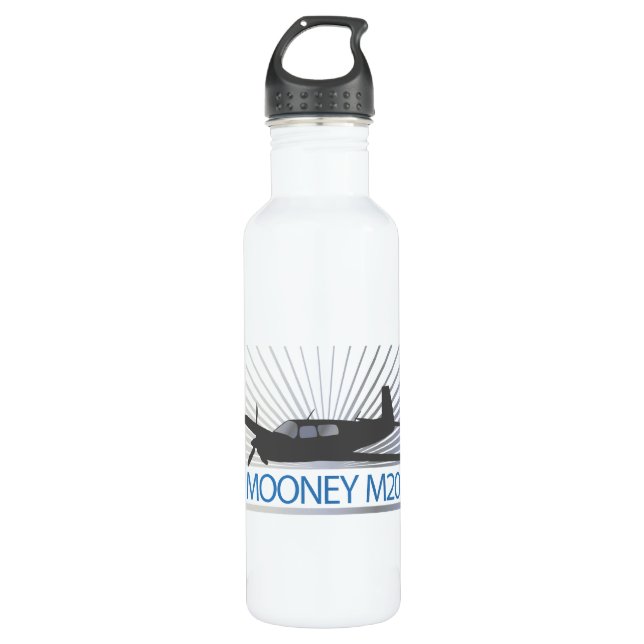 Mooney M20 Aircraft Water Bottle (Front)
