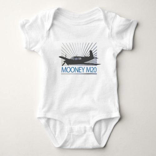 Mooney M20 Aviation Baby Bodysuit