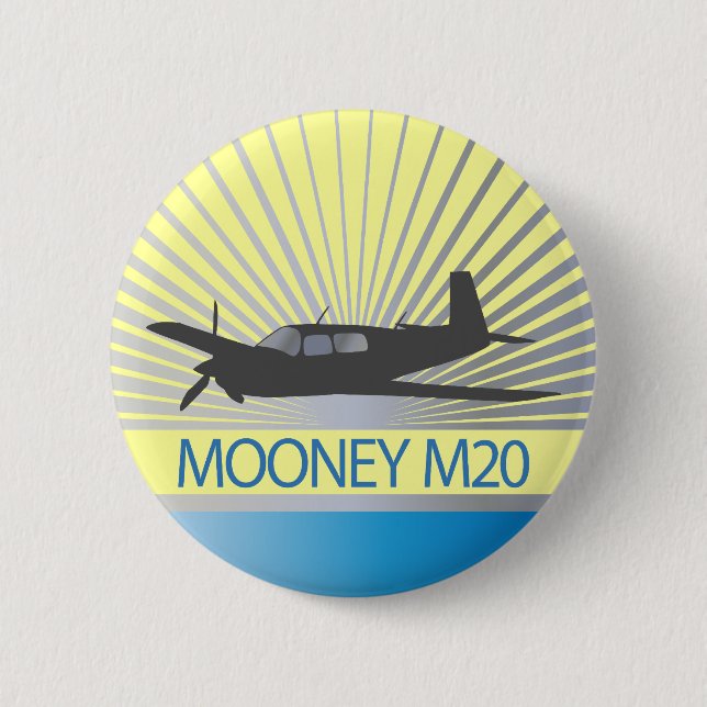 Mooney M20 Aviation Button (Front)