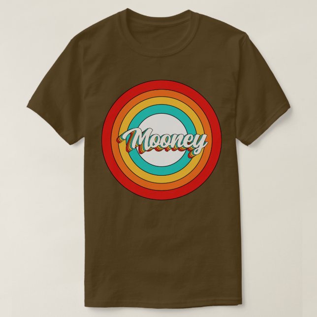 Mooney Name Shirt Vintage Mooney Circle (Design Front)