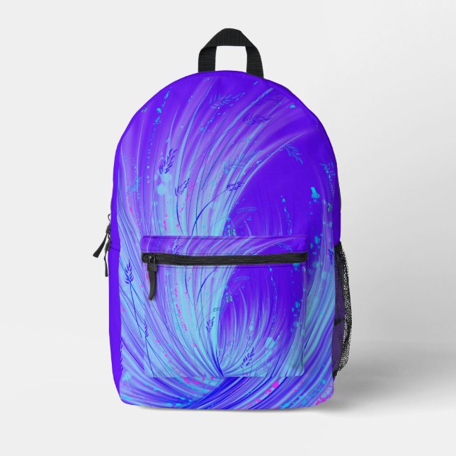 Moonflow  printed backpack (Front)