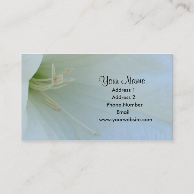 Moonflower Business Cards (Front)