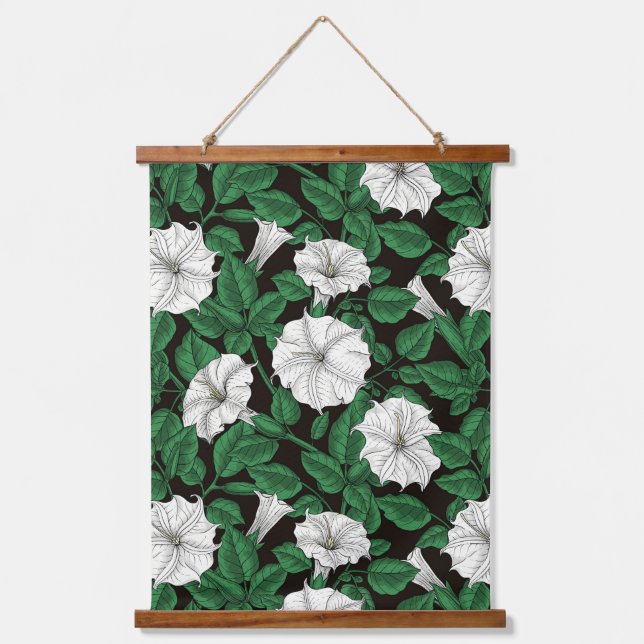 Moonflowers 2 hanging tapestry (Front)