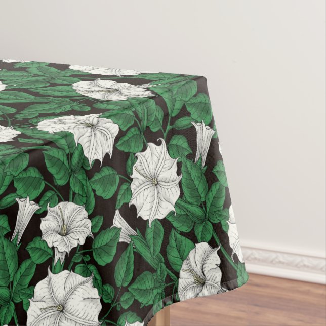 Moonflowers 2 tablecloth (In Situ)