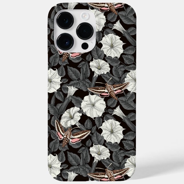 Moonflowers and sphinx moths 2 Case-Mate iPhone case (Back)