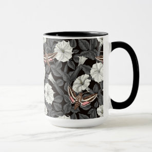 Moonflowers and sphinx moths 2 mug